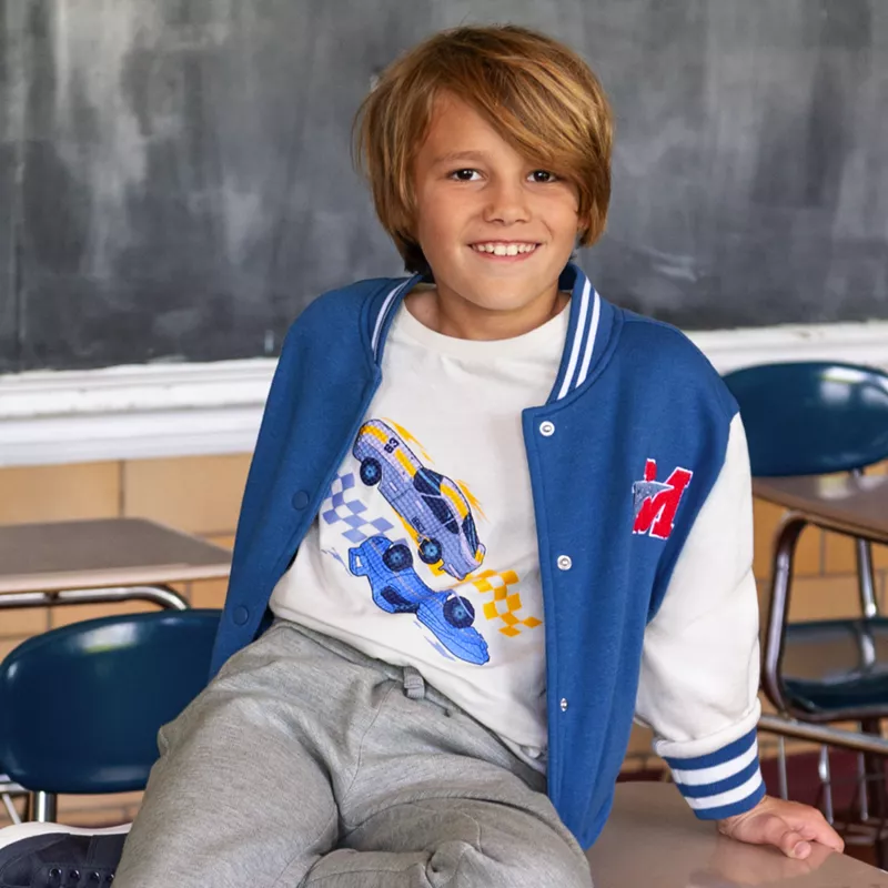 Boys Long Sleeve Graphic Tee, alternative image