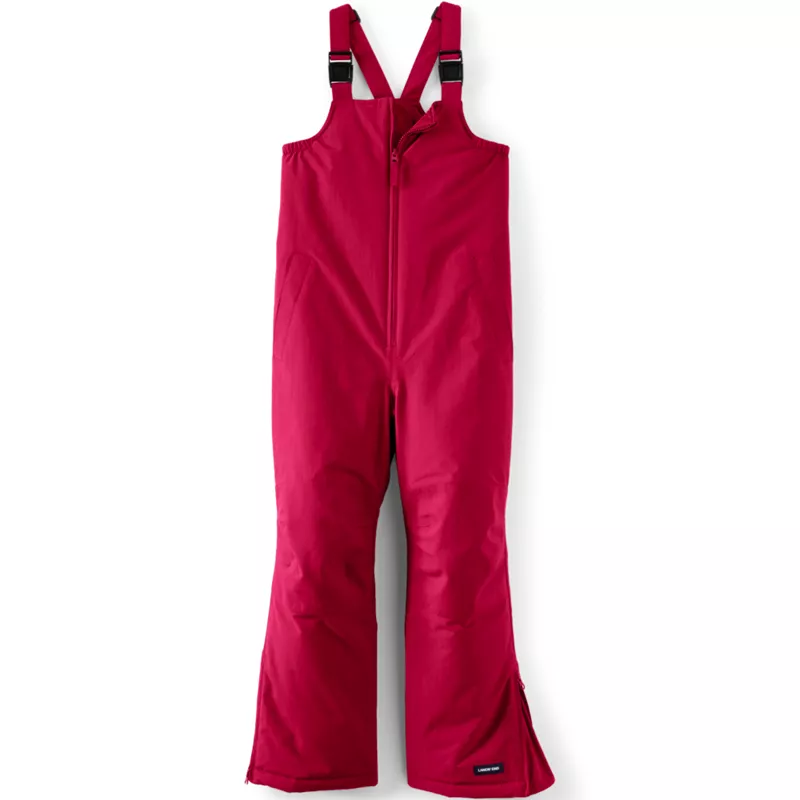 Kids Squall Waterproof Insulated Iron Knee Snow Bibs, Front