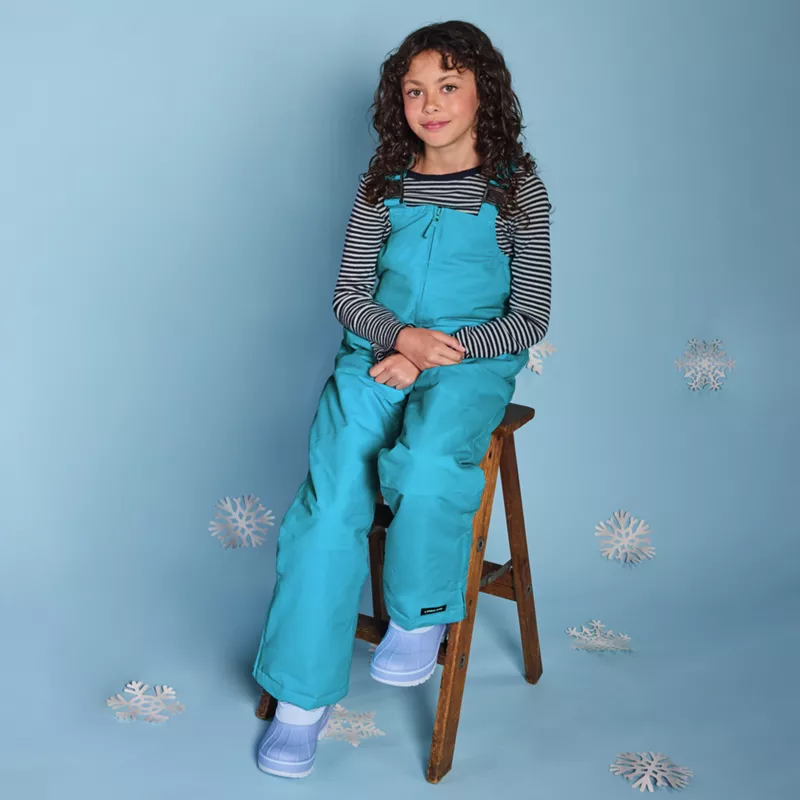 Kids Squall Waterproof Insulated Iron Knee Snow Bibs, alternative image