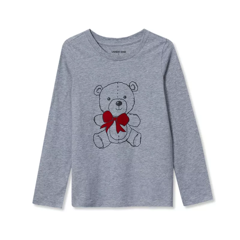 Girls Long Sleeve Graphic Tee, alternative image