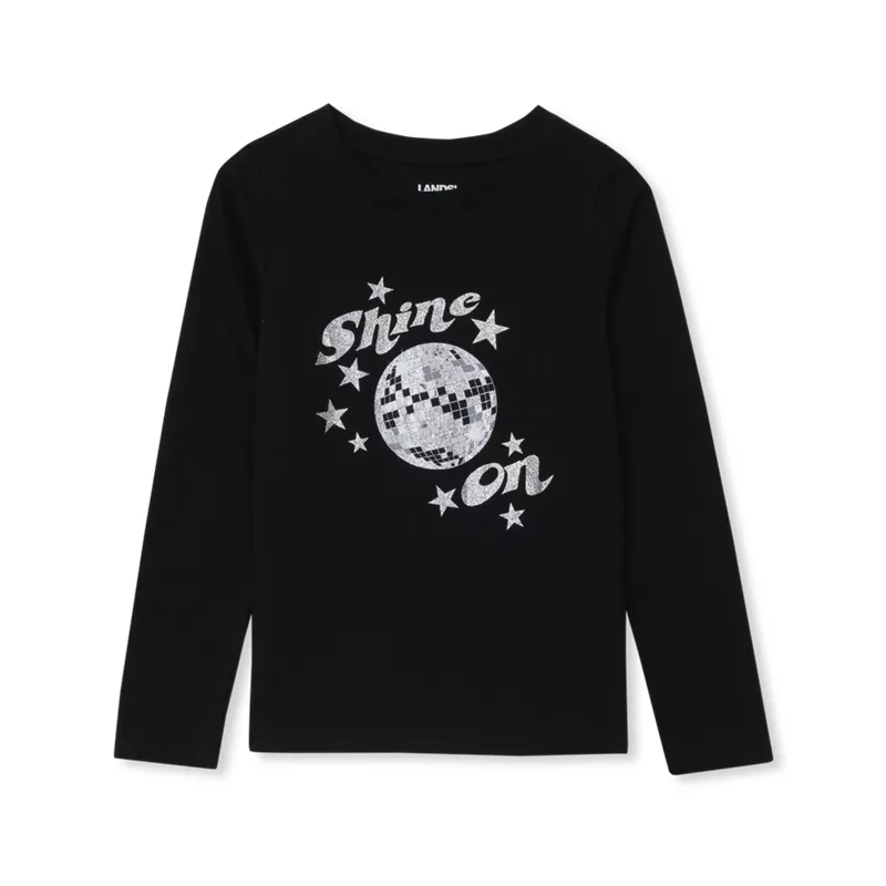 Girls Long Sleeve Graphic Tee, alternative image