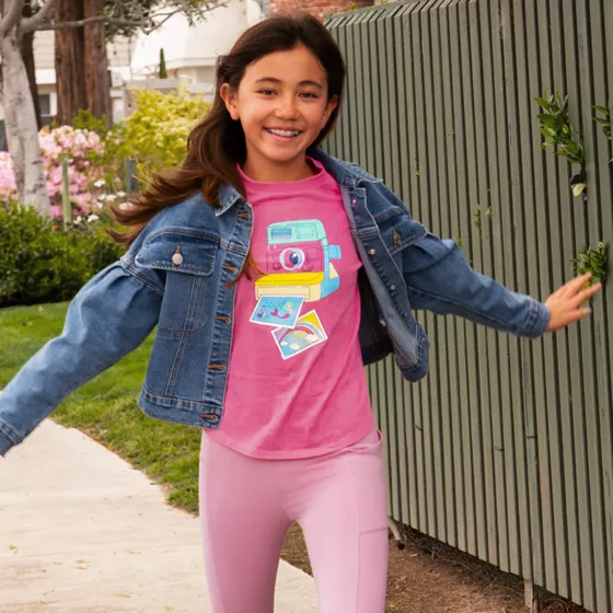 Girls Long Sleeve Graphic Tee - primary