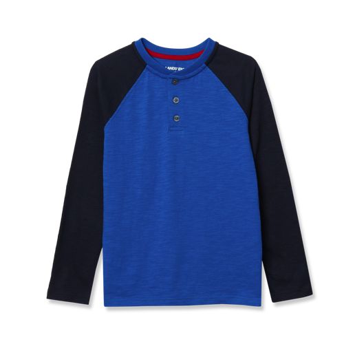 Girls Long Sleeve Raglan Graphic T-Shirt | Lands' End