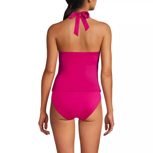 Women's Twist Halter Tankini Top , Back