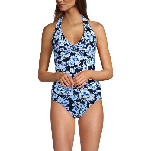 Women's Twist Halter Tankini Top, Front