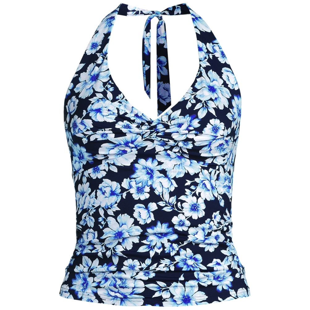 Women's Twist Halter Tankini Top Lands' End