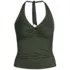 Women's Plus Size Twist Halter Tankini Top , Front