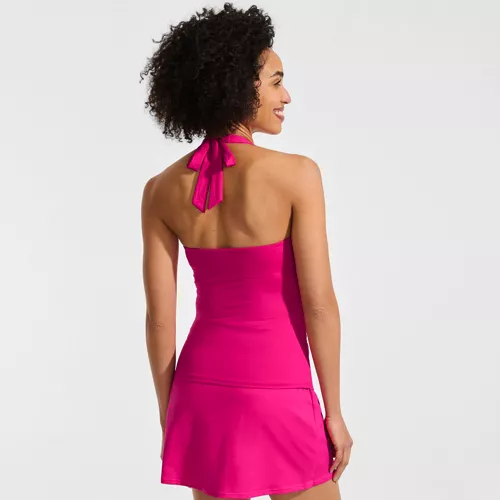 Women's Twist Halter Tankini Top , Back