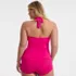 Women's Plus Size Twist Halter Tankini Top , Back