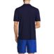 Men's UPF50 Short Sleeve Polo Rash Guard, Back