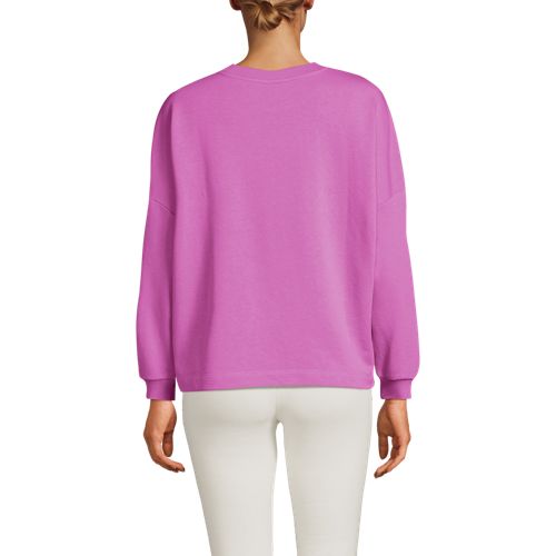  Lands' End Leichtes Sweatshirt, Damen, Größe:44-46 Regular, Pink, By Lands' End 