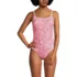 Women's Tugless Thin Strap One Piece Swimsuit, Front