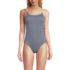 Women's Tugless Thin Strap One Piece Swimsuit, Front