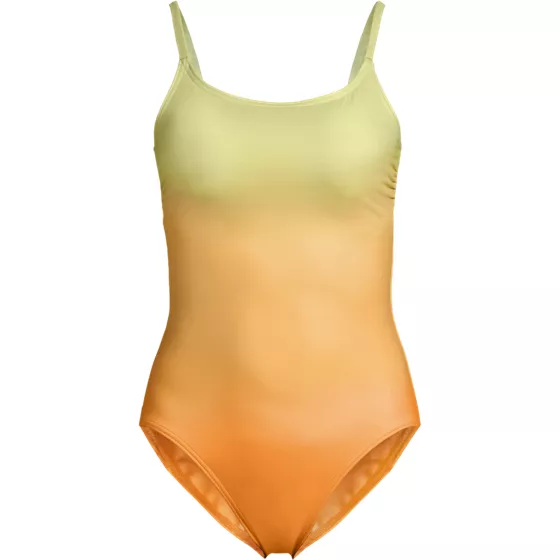 Women's Tugless Thin Strap One Piece Swimsuit - primary