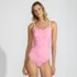 Women's Tugless Thin Strap One Piece Swimsuit, alternative image