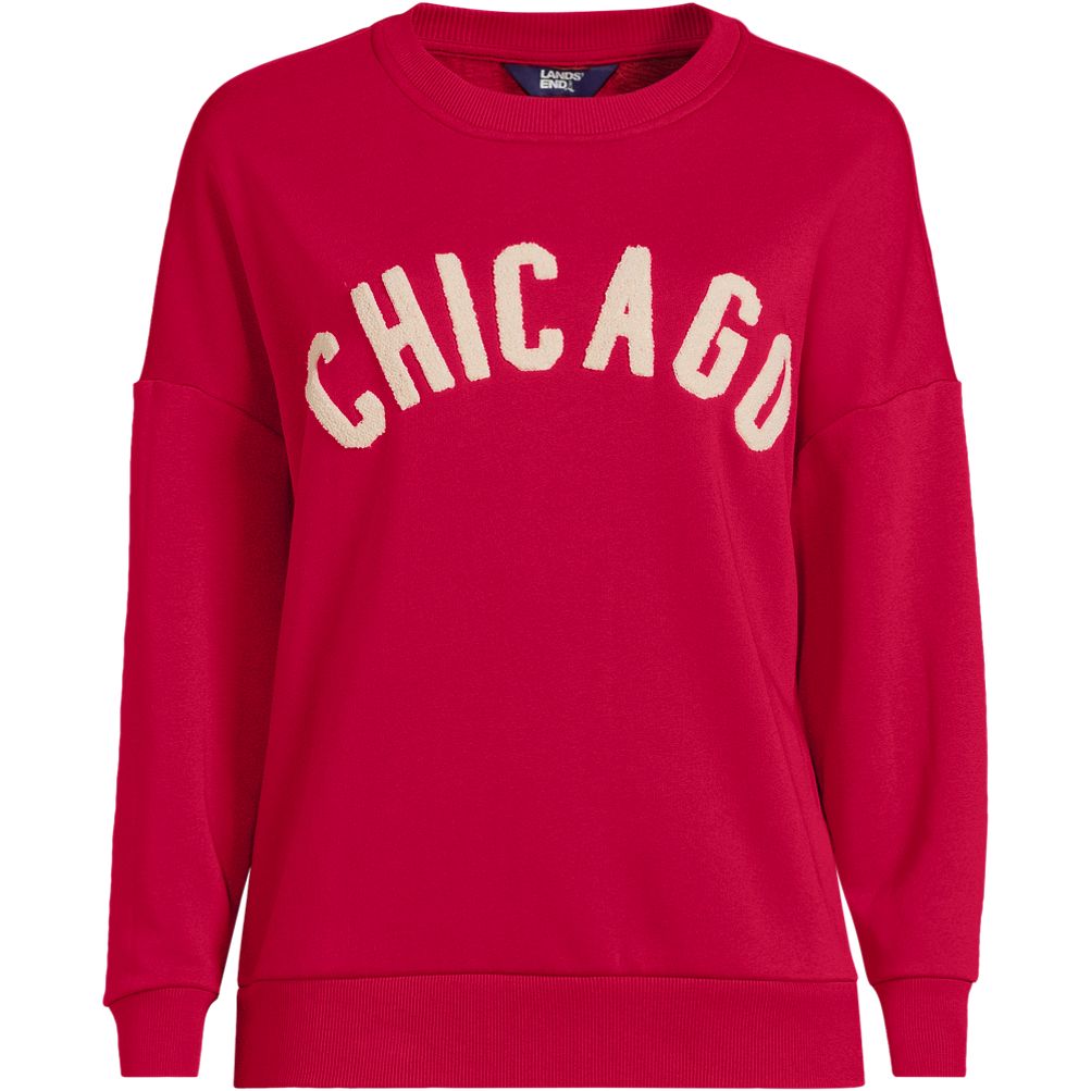Women's Long Sleeve Graphic Sweatshirt | Lands' End