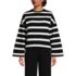 Women's Bell Sleeve Stripe Sweatshirt, Front