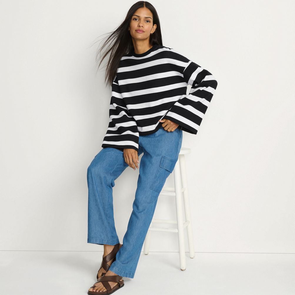 Bell sleeve sweatshirt clearance