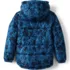 Boys Reversible Fleece Puffer Hooded Jacket, Back