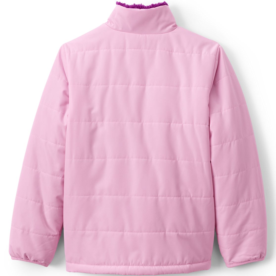 Girls Reversible Fleece Puffer Jacket