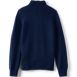 Boys Cable Button Mock Neck Sweater, Back