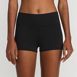 Women's Pinchless Mid Waist Boy Leg Swim Shorts, Front