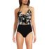 Women's Knot Front Halter Tankini Swimsuit Top, Front
