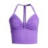 Women's Knot Front Halter Tankini Swimsuit Top, Front