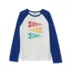 Girls Long Sleeve Raglan Graphic T-Shirt, alternative image