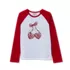 Girls Long Sleeve Raglan Graphic T-Shirt, alternative image