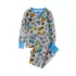 Kids Long Sleeve Top and Bottom Snug Fit Pajama Set, alternative image