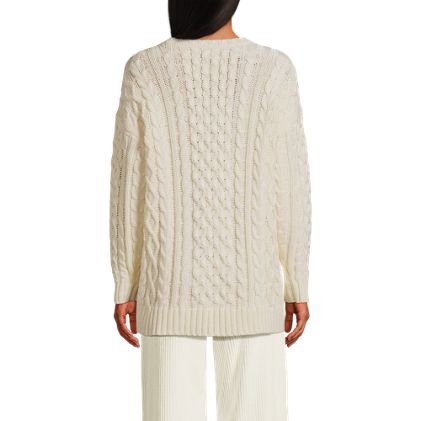 Women's Oversized Drifter Cable Tunic Sweater - image 5