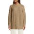 Women's Oversized Drifter Cable Tunic Sweater, Front
