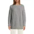 Women's Oversized Drifter Cable Tunic Sweater, Front