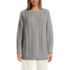 Women's Oversized Drifter Cable Tunic Sweater, Front