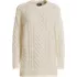 Women's Oversized Drifter Cable Tunic Sweater, Front