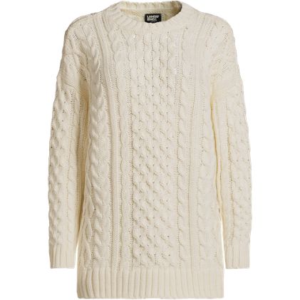 Women's Oversized Drifter Cable Tunic Sweater - image 3