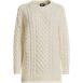 Women's Oversized Drifter Cable Tunic Sweater, Front