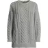 Women's Oversized Drifter Cable Tunic Sweater, Front