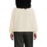 Women's Plus Size Eyelash Cardigan Sweater, Back