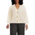 Women's Plus Size Eyelash Cardigan Sweater, Front