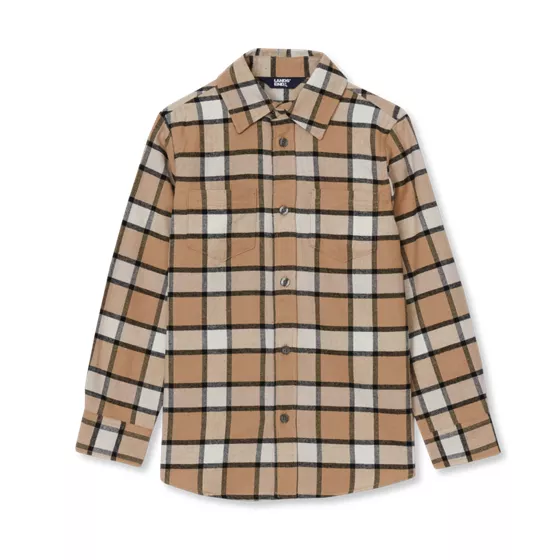 Kids Long Sleeve Flannel Shirt - primary