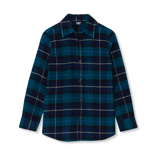 Kids Long Sleeve Flannel Shirt - primary