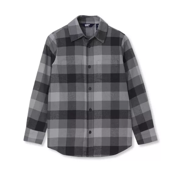 Kids Long Sleeve Flannel Shirt - primary