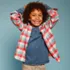 Kids Long Sleeve Flannel Shirt, alternative image
