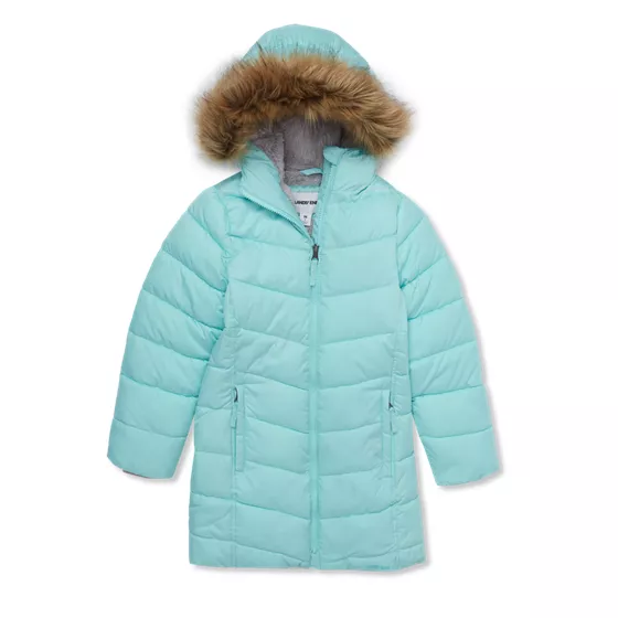 Girls Fleece Lined Parka - primary