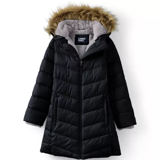 Girls Fleece Lined Parka - primary