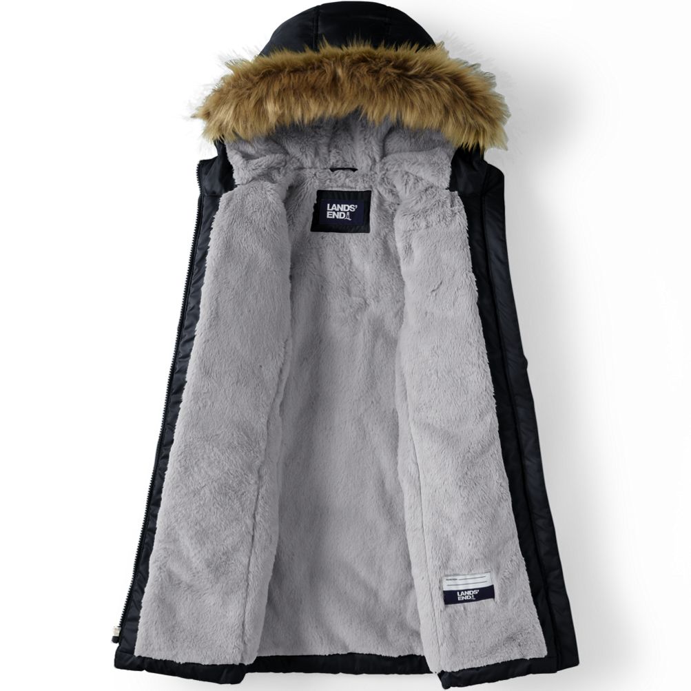 Girls fur lined parka online