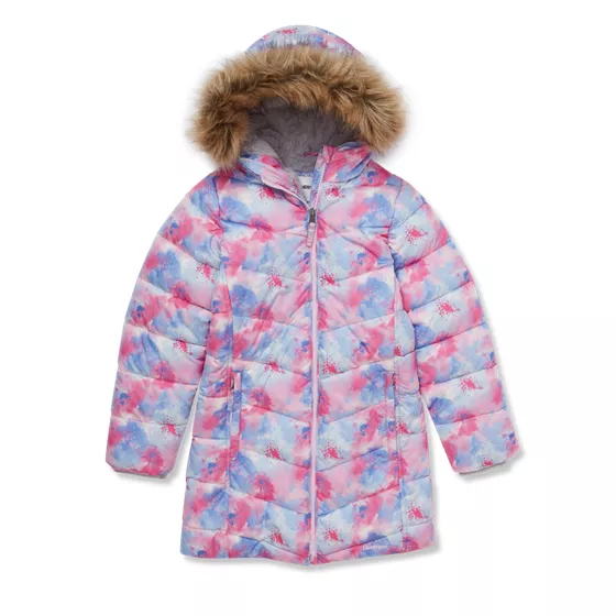 Girls Fleece Lined Parka - primary