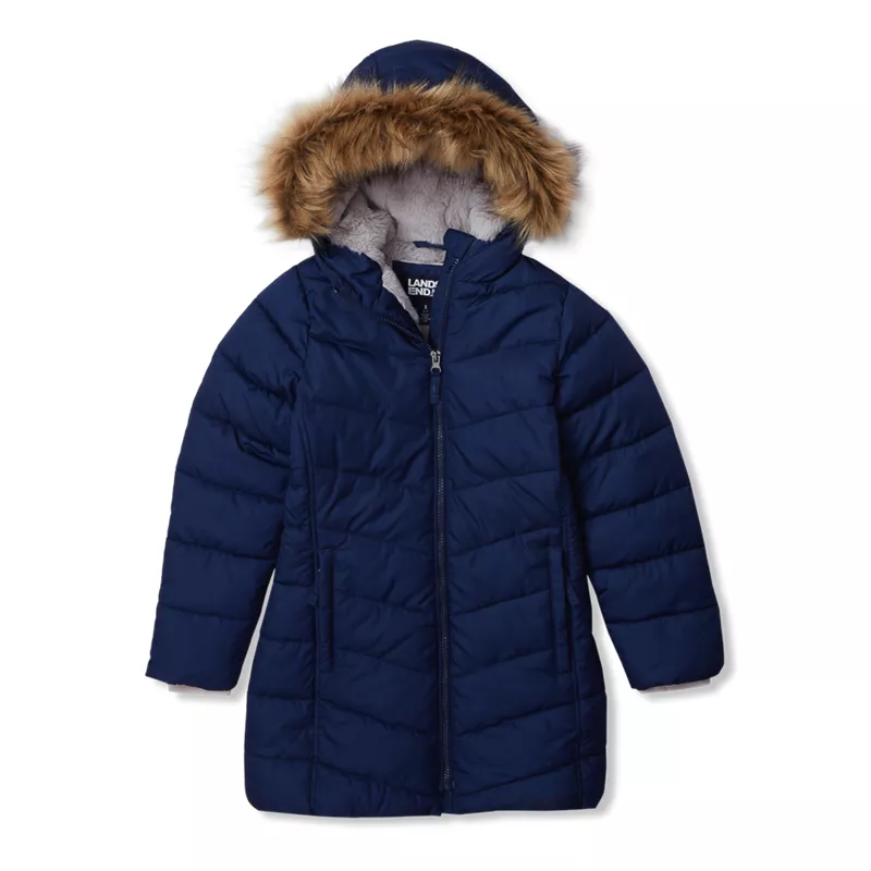 Girls Fleece Lined Parka, alternative image